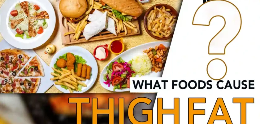 what foods cause thigh fat